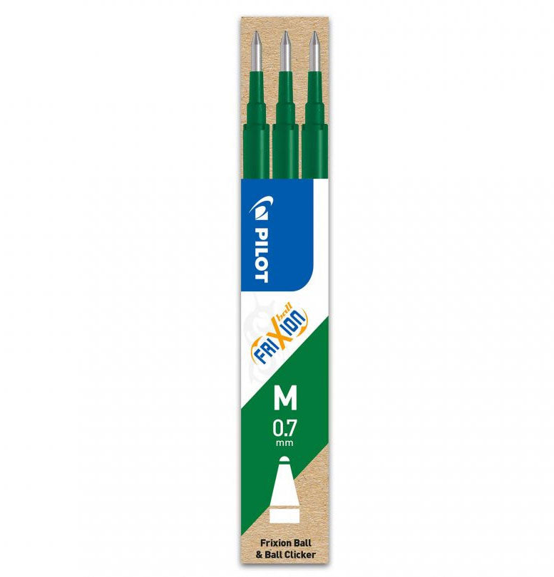 MINA ROLLER 0.7MM VERDE 3/SET FRIXION PILOT MINA ROLLER 0.7MM VERDE 3/SET FRIXION PILOT